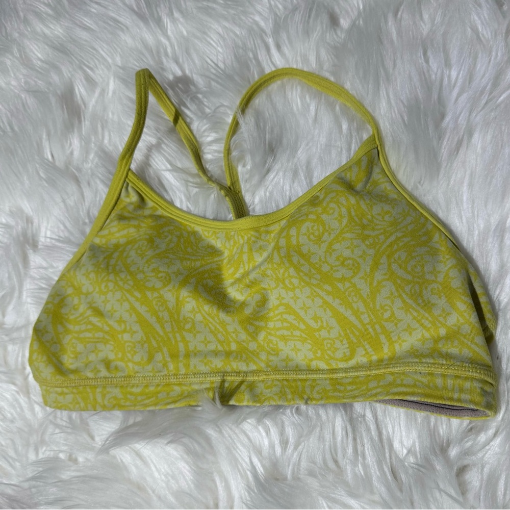 Lululemon yellow bra size 6